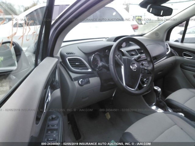 KL4CJESB4EB604016 - 2014 BUICK ENCORE GRAY photo 5