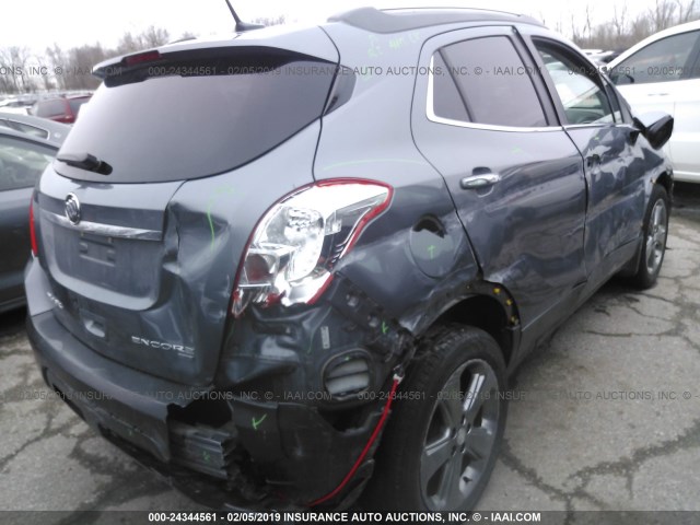 KL4CJESB4EB604016 - 2014 BUICK ENCORE GRAY photo 6