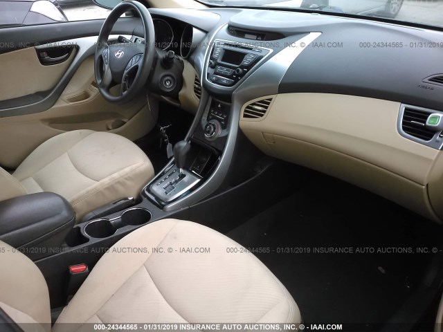 5NPDH4AE2DH230966 - 2013 HYUNDAI ELANTRA GLS/LIMITED BEIGE photo 5