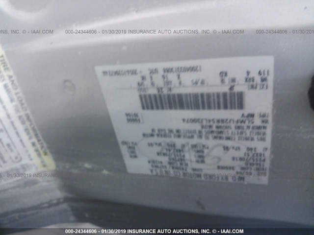 5LMFU28R54LJ30074 - 2004 LINCOLN NAVIGATOR SILVER photo 9