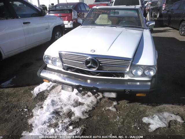 WDBBA45AXBB007557 - 1981 MERCEDES-BENZ 380 SL WHITE photo 6