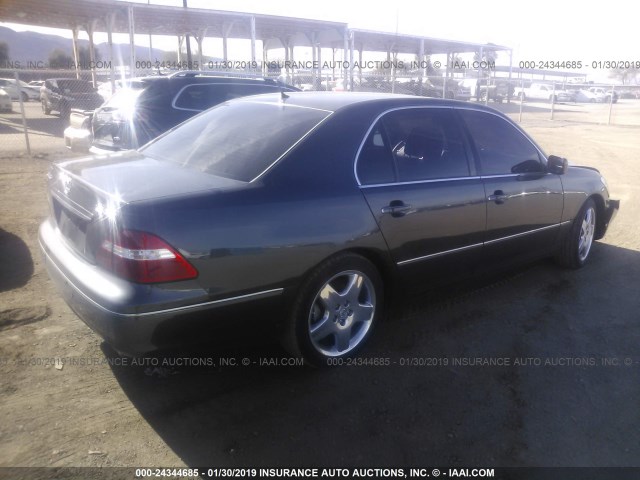 JTHBN36F950173755 - 2005 LEXUS LS 430 GRAY photo 4