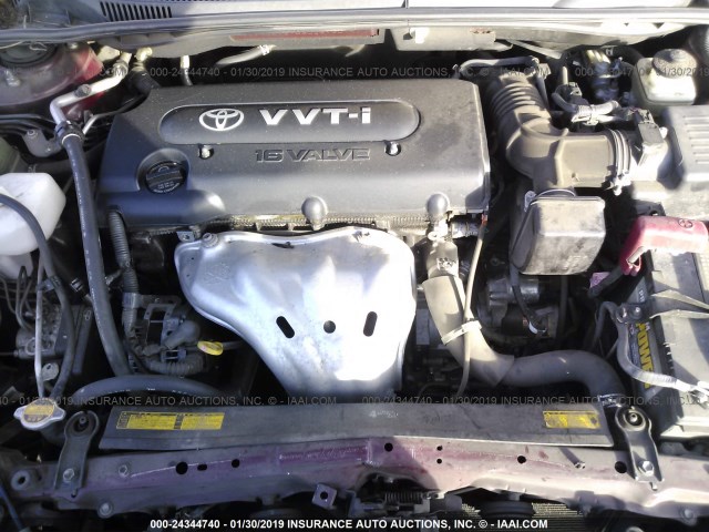 JTKDE167080261307 - 2008 TOYOTA SCION TC ბურგუნდია ფოტო 10