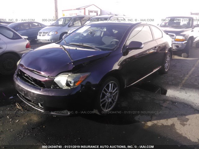 JTKDE167080261307 - 2008 TOYOTA SCION TC ბურგუნდია ფოტო 2