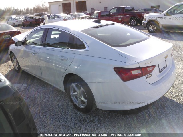 1G1ZB5ST8GF356444 - 2016 CHEVROLET MALIBU LS WHITE photo 3