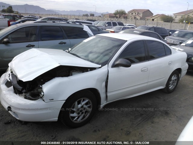 1G2NF52E23C170006 - 2003 PONTIAC GRAND AM SE1 WHITE photo 2