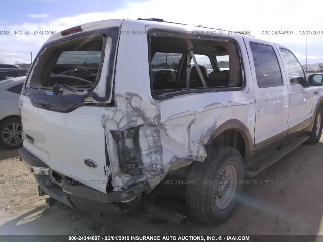 1FMNU42F3YEE50822 - 2000 FORD EXCURSION LIMITED WHITE photo 6