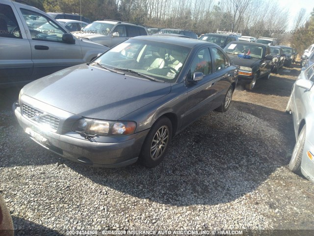 YV1RS61T642354784 - 2004 VOLVO S60 GRAY photo 2