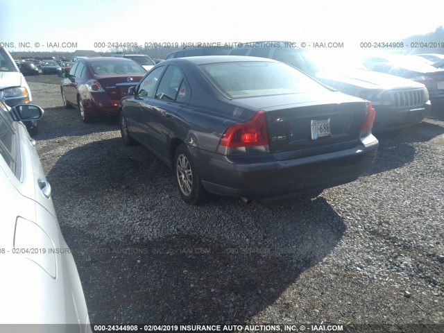 YV1RS61T642354784 - 2004 VOLVO S60 GRAY photo 3