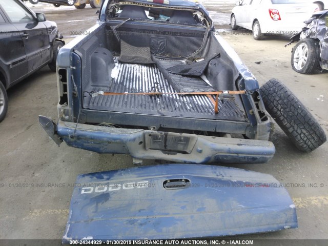 1B7GL26Z81S343653 - 2001 DODGE DAKOTA BLUE photo 8