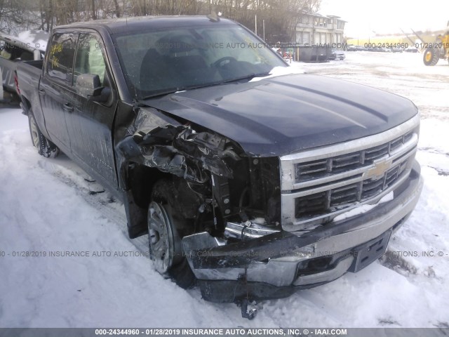 3GCUKREC0FG471606 - 2015 CHEVROLET SILVERADO K1500 LT GRAY photo 1