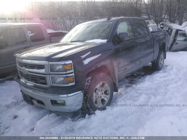 3GCUKREC0FG471606 - 2015 CHEVROLET SILVERADO K1500 LT GRAY photo 2