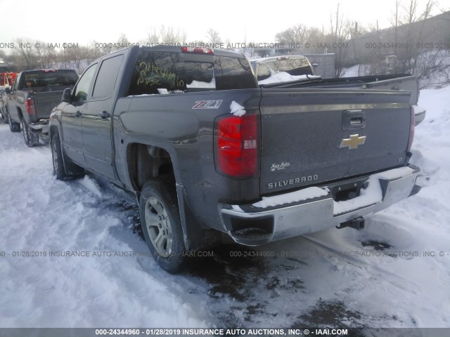 3GCUKREC0FG471606 - 2015 CHEVROLET SILVERADO K1500 LT GRAY photo 3