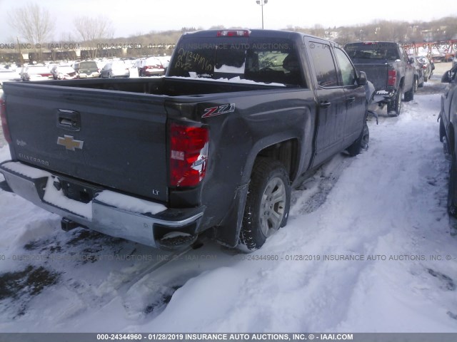 3GCUKREC0FG471606 - 2015 CHEVROLET SILVERADO K1500 LT GRAY photo 4