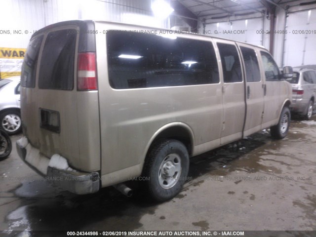 1GA2GZDG2A1167478 - 2010 CHEVROLET EXPRESS G3500 LS TAN photo 4