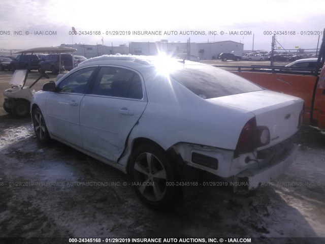 1G1ZJ57B39F158179 - 2009 CHEVROLET MALIBU 2LT WHITE photo 3