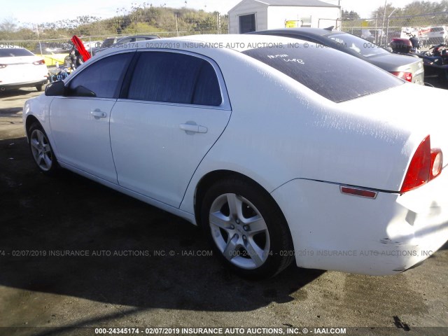 1G1ZA5EU7BF282546 - 2011 CHEVROLET MALIBU LS Ağ foto 3