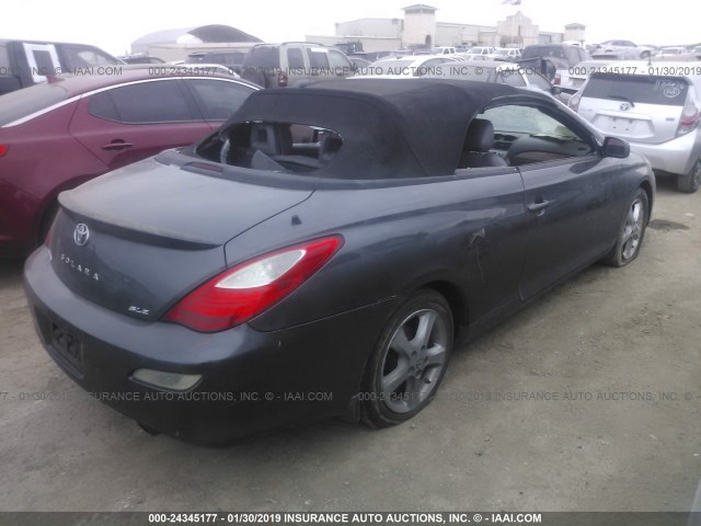 4T1FA38P58U147778 - 2008 TOYOTA CAMRY SOLARA SE/SLE/SPORT GRAY photo 4