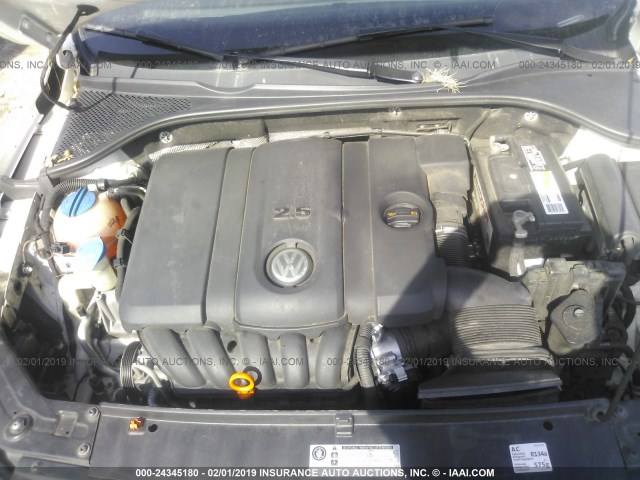 1VWBH7A33CC049342 - 2012 VOLKSWAGEN PASSAT SE WHITE photo 10