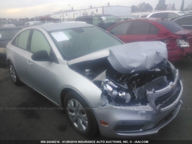 1G1PA5SG8F7158114 - 2015 CHEVROLET CRUZE LS SILVER photo 1