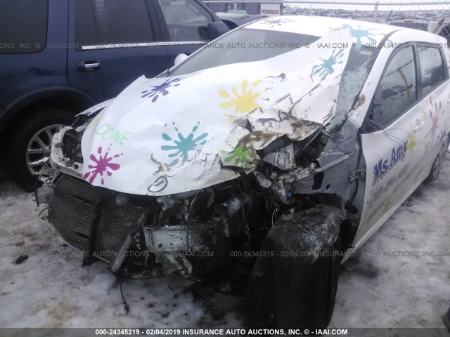 2T1KU40E39C095222 - 2009 TOYOTA COROLLA MATRIX  WHITE photo 6