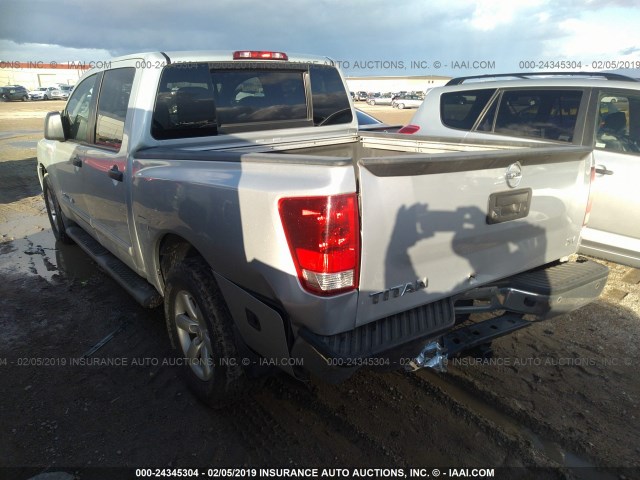 1N6AA0ED9EN518094 - 2014 NISSAN TITAN S/SV/SL/PRO-4X SILVER photo 3