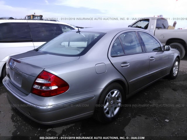 WDBUF65J74A416002 - 2004 MERCEDES-BENZ E 320 GRAY photo 4