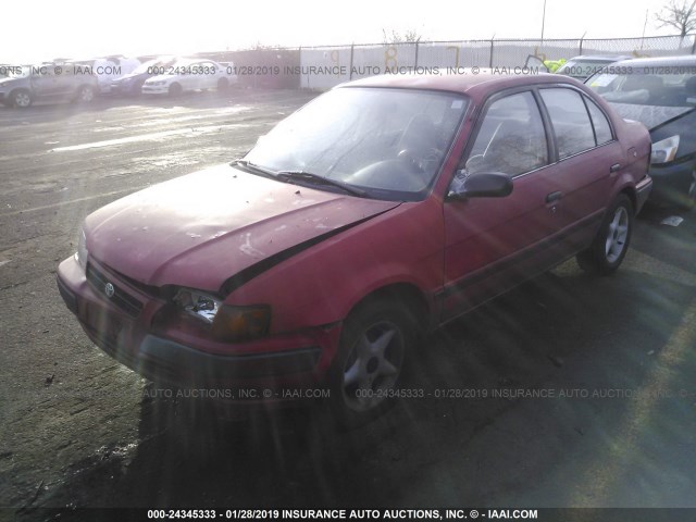 JT2EL56E4S7002804 - 1995 TOYOTA TERCEL DX RED photo 2