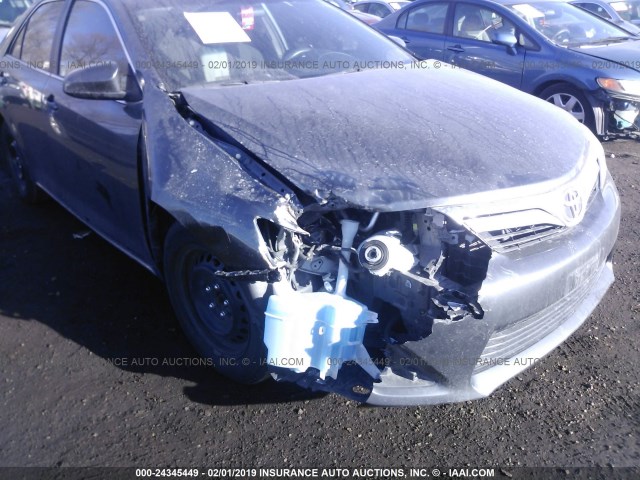 4T1BF1FK3DU240224 - 2013 TOYOTA CAMRY L/SE/LE/XLE GRAY photo 6
