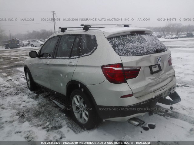 5UXWX7C53BL732435 - 2011 BMW X3 XDRIVE35I Pewter photo 3