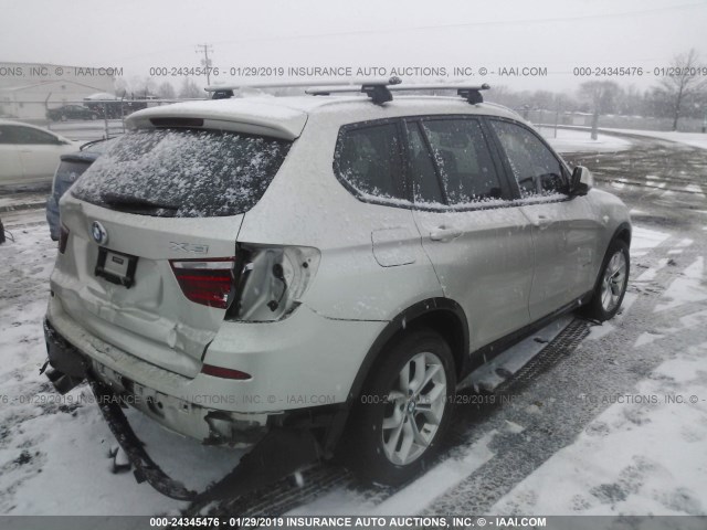 5UXWX7C53BL732435 - 2011 BMW X3 XDRIVE35I Pewter photo 4