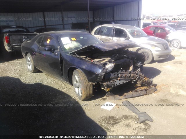 2C3CDYAG2CH176600 - 2012 DODGE CHALLENGER SXT BLACK photo 1