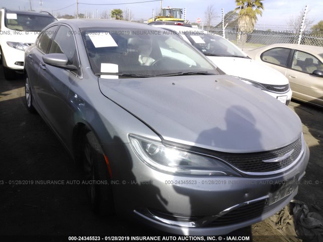 1C3CCCAB8FN657294 - 2015 CHRYSLER 200 LIMITED SILVER photo 1