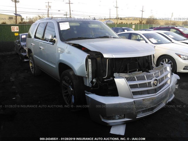 1GYS4CEF3CR225566 - 2012 CADILLAC ESCALADE PREMIUM SILVER photo 1