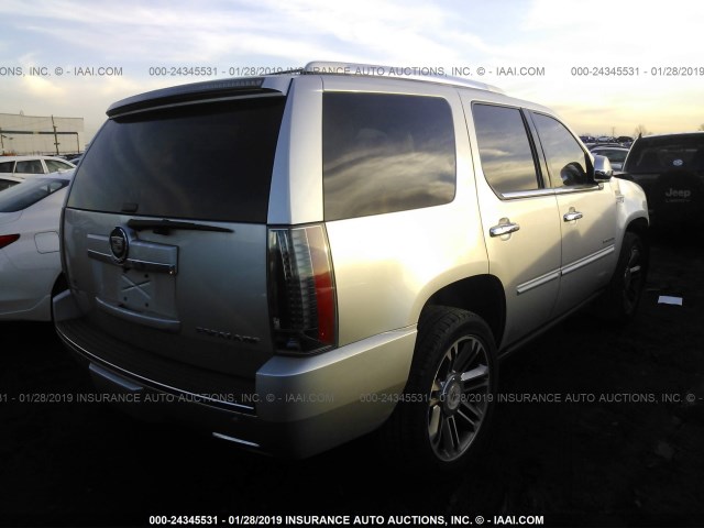 1GYS4CEF3CR225566 - 2012 CADILLAC ESCALADE PREMIUM SILVER photo 4