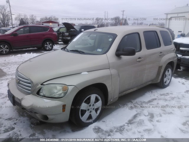 3GNCA33D28S666296 - 2008 CHEVROLET HHR LS Dorado foto 2