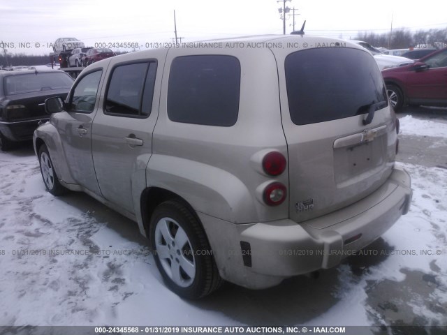 3GNCA33D28S666296 - 2008 CHEVROLET HHR LS Dorado foto 3