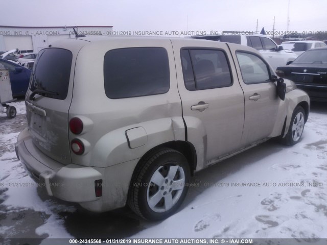 3GNCA33D28S666296 - 2008 CHEVROLET HHR LS Dorado foto 4