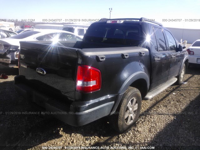 1FMEU31K77UA17761 - 2007 FORD EXPLORER SPORT TR XLT BLACK photo 4