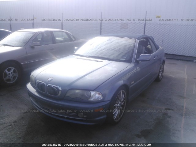 WBABS53482JU93645 - 2002 BMW 330 CI BLUE photo 2