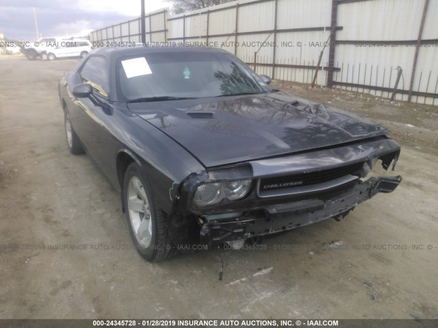 2C3CDYAG2EH277171 - 2014 DODGE CHALLENGER SXT GRAY photo 1