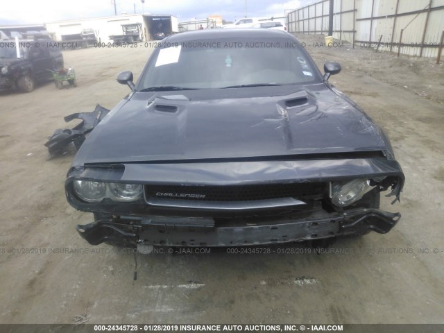 2C3CDYAG2EH277171 - 2014 DODGE CHALLENGER SXT GRAY photo 6