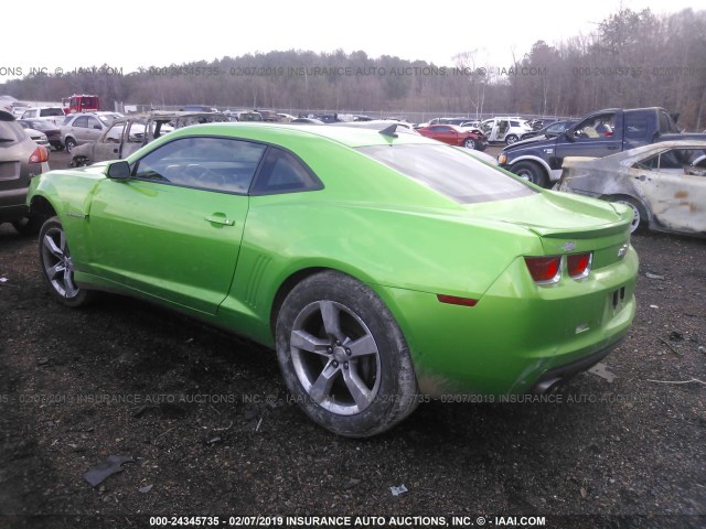 2G1FK1EJ9B9157684 - 2011 CHEVROLET CAMARO 2SS GREEN photo 3