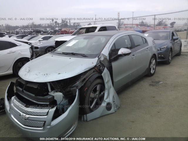 1G1RE6E49CU126418 - 2012 CHEVROLET VOLT GREEN photo 2