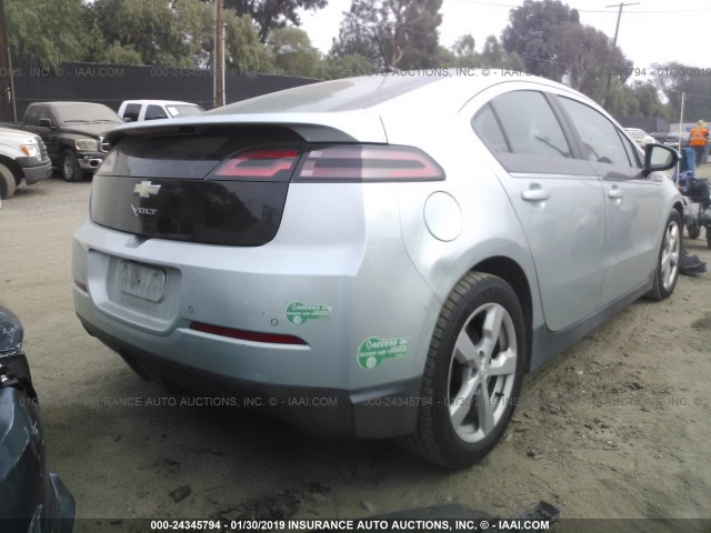 1G1RE6E49CU126418 - 2012 CHEVROLET VOLT GREEN photo 4