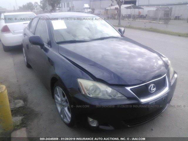 JTHBK262172027129 - 2007 LEXUS IS 250 BLUE photo 1