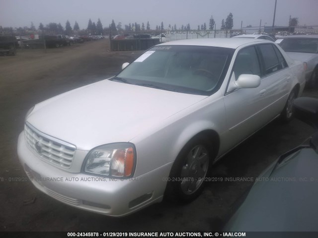 1G6KF57992U182420 - 2002 CADILLAC DEVILLE DTS WHITE photo 2