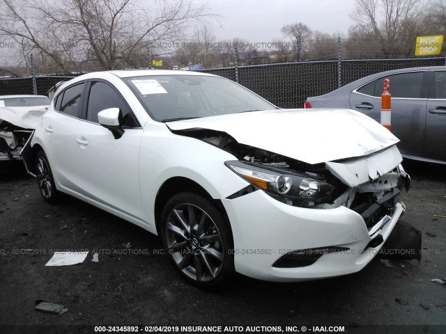 3MZBN1L36JM165908 - 2018 MAZDA 3 TOURING WHITE photo 1