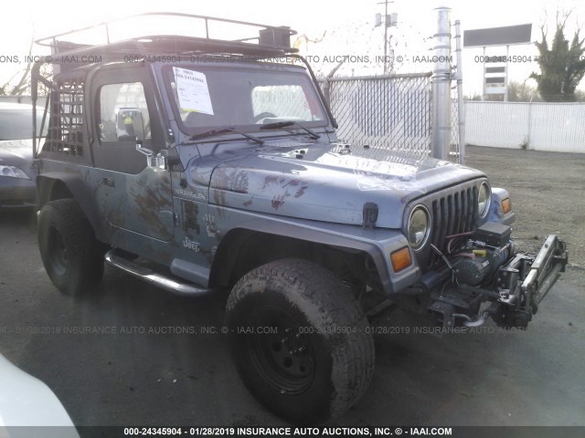 1J4FY29P5WP723786 - 1998 JEEP WRANGLER / TJ SE BLUE photo 1