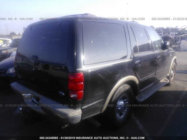 1FMRU17L92LA92997 - 2002 FORD EXPEDITION EDDIE BAUER BLACK photo 4